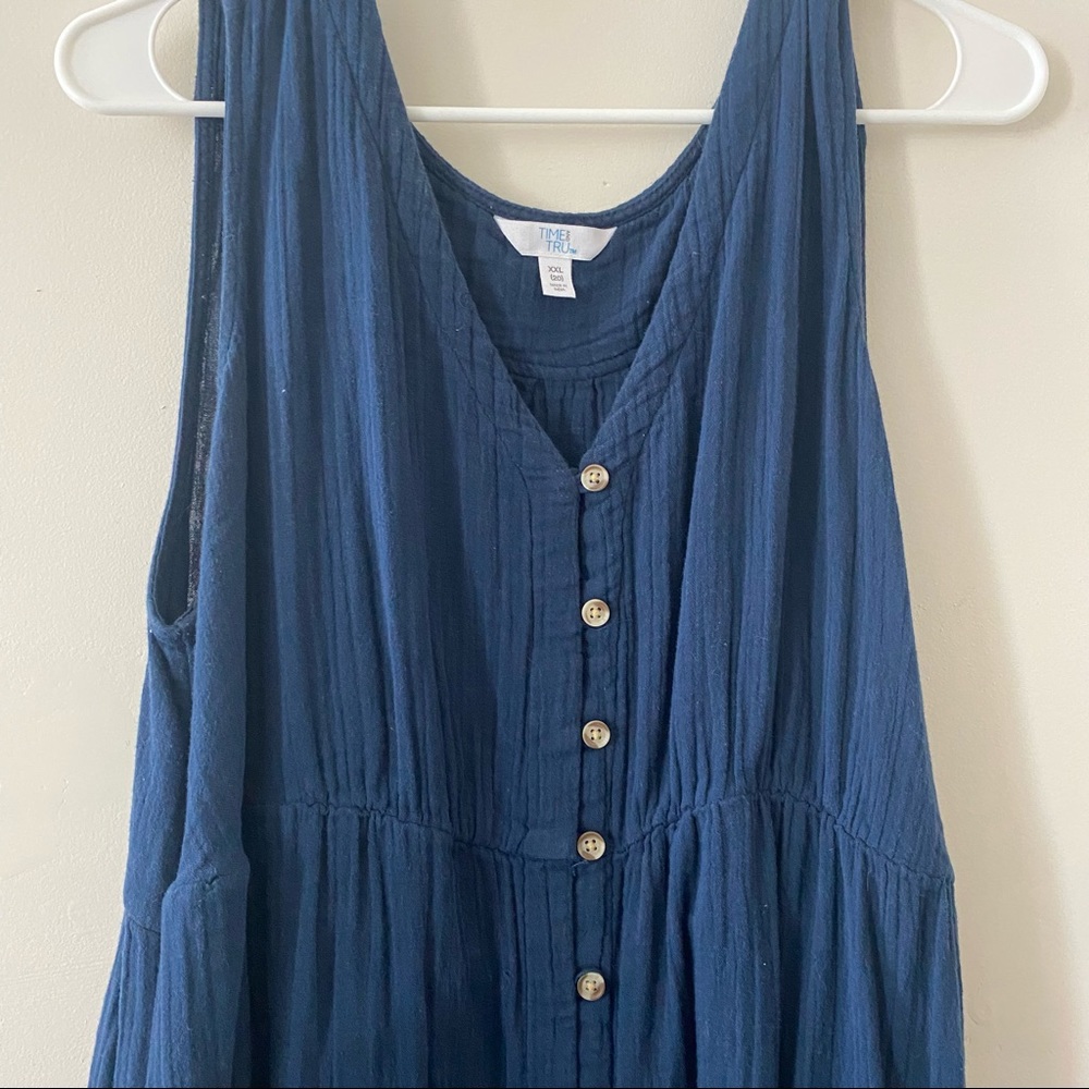Time & Tru size XXL(20) Maxi Dress Navy